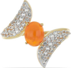  Lega Dembi Narancssárga Opál Ezüst Gyűrű - 1.63 Karát