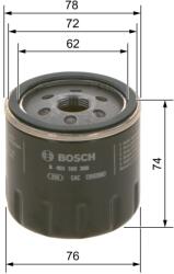 Bosch Filtru ulei BOSCH 0 451 103 300 (0 451 103 300) - centralcar