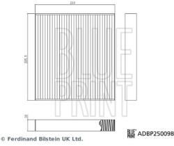BLUE PRINT Filtru, aer habitaclu BLUE PRINT ADBP250098 (ADBP250098) - centralcar