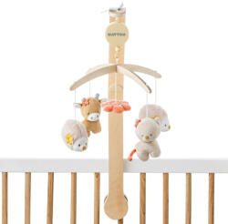 Nattou zenélõ-forgó plüss fa állvánnyal Mila, Zoe and Lana - pepita