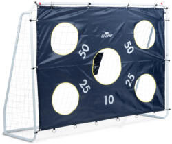 Crane Sports 240 x 170 x 85 cm 1 db fémvázas, célzófalas focikapu hálóval és levehető célzófallal (célzó ponyvával) (Crane_CF_focikapu)