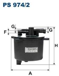 FILTRON filtru combustibil FILTRON PS 974/2 (PS 974/2) - centralcar