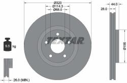 TEXTAR Disc frana TEXTAR 92222003 (92222003) - centralcar