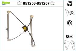 VALEO Mecanism actionare geam VALEO 851256 (851256) - centralcar