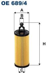 FILTRON Filtru ulei FILTRON OE 689/4 (OE 689/4) - centralcar