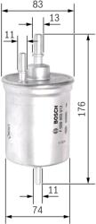 Bosch filtru combustibil BOSCH F 026 403 012 (F 026 403 012) - centralcar