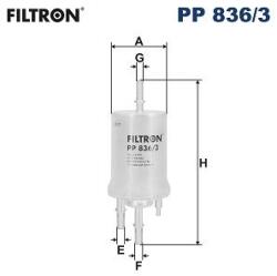 FILTRON filtru combustibil FILTRON PP 836/3 (PP 836/3) - centralcar