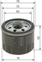 Bosch Filtru ulei BOSCH F 026 407 279 (F 026 407 279) - centralcar