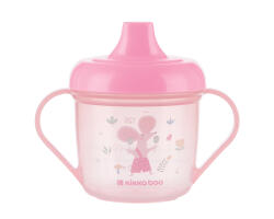 KikkaBoo Неразливаща се чаша с твърд накрайник Kikkaboo - Forest Party, 150 ml, Pink (31302030073)
