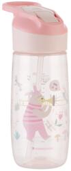 KikkaBoo Чаша със силиконов накрайник Kikkaboo - Music Fest, 450 ml, Pink (31302030066)