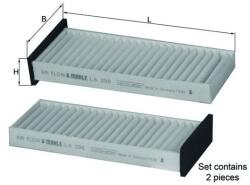 MAHLE Filtru De Cabină Mitsubishi (la 296/s)