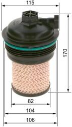 Bosch filtru combustibil BOSCH F 026 402 247 (F 026 402 247) - centralcar