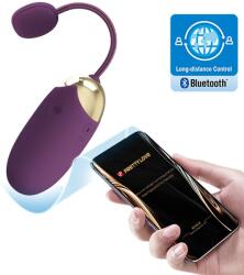 Pretty Love Ou Vibrator Abner, 12 Moduri Vibratii, Bluetooth Control Free App, Silicon, USB, Violet Vibrator