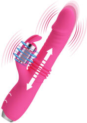 Pretty Love Vibrator Pretty Love Dorothy, 12 Moduri Vibratii, 3 Moduri Thrusting, Silicon, USB, Roz, 19.7 cm Vibrator