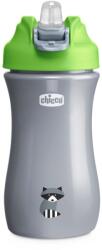 Chicco Chicco, sticla sport, verde-gri, 350 ml Set pentru masa bebelusi