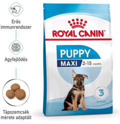 Royal Canin Maxi Puppy 30 kg ( 2 x 15 kg) száraztáp kölyökkutyáknak, 2-15 hónapos korig, nagytestű fajtáknak