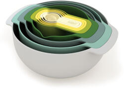 Joseph Joseph Комплект кухненски купи OPAL NEST, 9 бр. , с мерителни лъжици, с възможност за нареждане, Joseph Joseph (JS40076)
