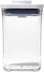 OXO Кухненски съд за съхранение pop good grips 1, 0 л, малък квадрат, пластмаса, oxo (oxo11234000)