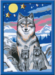 Ravensburger Creart - Pictura Familie De Lupi (ARA-RVSPBN20044) Carte de colorat