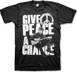 John Lennon Give Peace A Chance Black M Ing (RD-1-FAB006-H13-12-BK-M)