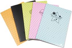 Caiete scolare import Caiet A5, 48 file, 80gsm, coperta carton 300gsm, design dots - dictando (EP-073538)