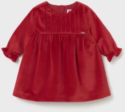 Mayoral Newborn bársony baba ruha piros, mini, harang alakú, 2819 - piros 65
