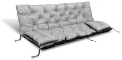 AIO Vízálló kerti párna szett 120×60×50 cm + 2 db 42×42 cm, világosszürke (87002)