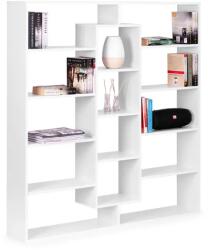 ModernHome Modern Álló Könyvespolc 14 Polccal, Fehér Színben | WYJ-400 (WYJ-400)