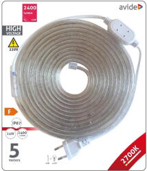 Avide LED Szalag Bliszter 220 V 24 W SMD3528 60Led 2700K IP67 5M