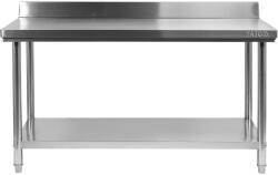 TOYA YG-09024 GASTRO Inox munkaasztal alsó polccal hátsó felhajtással (YG-09024)