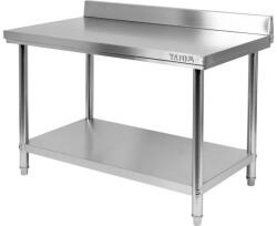 TOYA YG-09022 GASTRO Inox munkaasztal alsó polccal hátsó felhajtással (YG-09022)