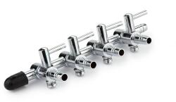  Csapos levegőelosztó fém 4 ágú (4/6mm be és ki) (Z203)