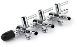  Csapos levegőelosztó fém 3 ágú (4/6mm be és ki) (Z202)