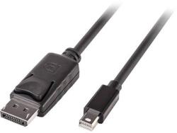 Lindy Kijelző csatlakozó Csatlakozókábel [1x DisplayPort dugó - 1x Mini DisplayPort dugó] 5.00 m Fekete (41648) (41648)
