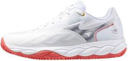 Mizuno Încălțăminte de tenis pentru femei Wave Enforce Court Clay W White/Blue Granite/Calypso Cor EUR 40
