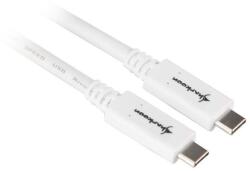 Sharkoon USB 3.1 Cable C-C - white - 0.5m
