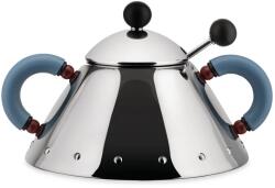 Alessi Cukortartó 9097, kanállal, ezüst / kék, Alessi (AL9097)