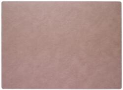 LIND DNA Asztali alátét SQUARE BULL 44x64 cm, meleg szürke / fehér, bőr, LIND DNA (LIND990463)