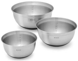 Brabantia Tál, 3 db szett, matt rozsdamentes acél, Brabantia (BRAB363900)