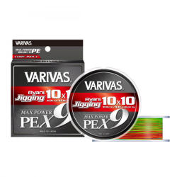 VARIVAS AVANI JIGGING 10x10 MAX PE X9 300m #5.0 0.370mm 80lb 10mx10 Marking Color (V128775) - koi-farm