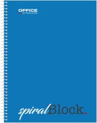 Office Products Caiet cu spirala, A5, 80 file - 70g/mp, coperti carton, albastra, Office Products - matematica (OF-16058121-99) - pcone
