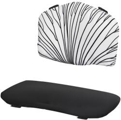 KinderKraft párna szett Enock etetőszékhez, fekete-fehér