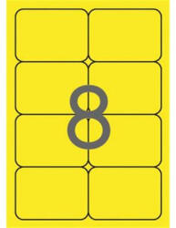 APLI Etikett, 99, 1x67, 7 mm, színes, kerekített sarkú, APLI, neon sárga, 160 etikett/csomag (LCA2874) - fapadospatron