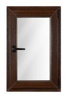 Bastion Fereastra PVC cu geam termopan, profil VEKA 76MD - 6 camere izolare, wenge, 560x560 mm, dreapta, oscilobatant