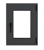 Bastion Fereastra PVC termopan Klass, 560x860 mm, gri antracit, deschidere oscilobatanta dreapta
