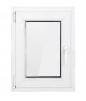 Bastion Fereastra PVC cu geam termopan, profil VEKA 76MD - 6 camere izolare, alb, 560x860 mm, stanga, oscilobatant