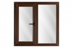 Bastion Fereastra PVC cu geam termopan, profil VEKA 76MD - 6 camere izolare, wenge exterior/alb interior, 1460x1160 mm, stanga, oscilobatant