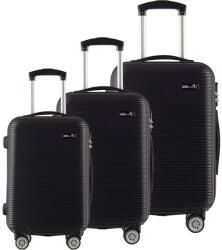 AGA Bőrönd szett Aga Travel MR4651-Black - Fekete (K14990)