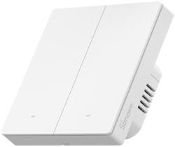 Sonoff M5-2C-86 Întrerupător de perete mic cu 2 canale, alb compatibil Matter (6920075777871)