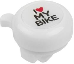  M-wave kerékpár csengő acél gyerek figurás szivecskés fehér